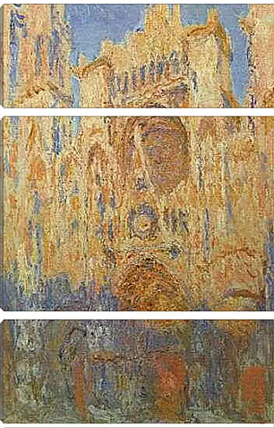 Модульная картина - Rouen Cathedral, Facade. Клод Моне