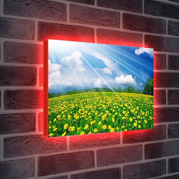 Лайтбокс световая панель - Весна