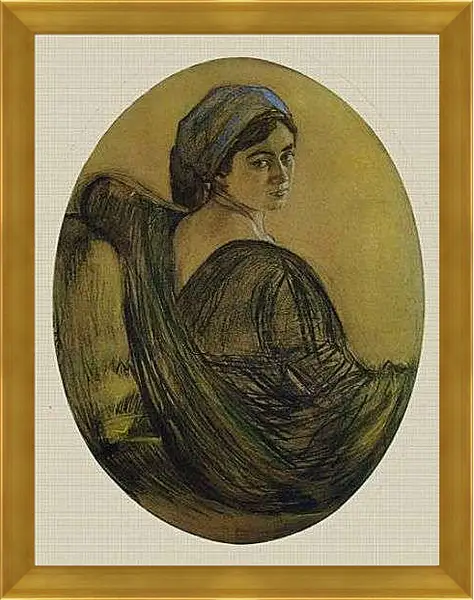 Картина в раме - Портрет . Валентин Александрович Серов