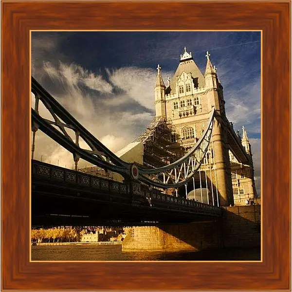 Картина в раме - Тауэрский мост в Лондоне