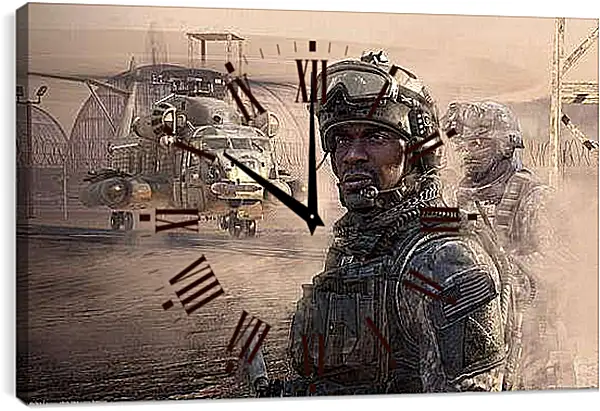 Часы картина - Call Of Duty 4: Modern Warfare