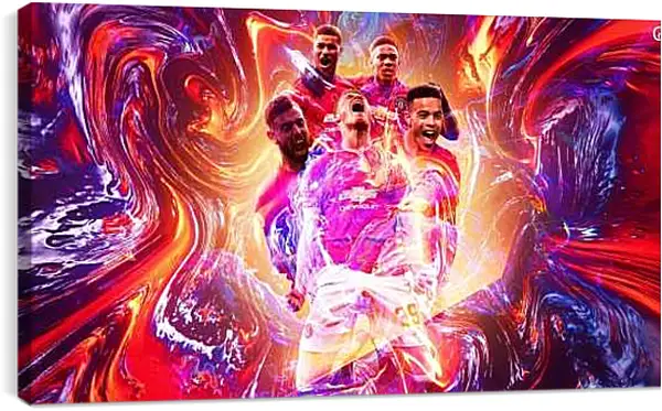 Постер на подрамнике - ФК Манчестер Юнайтед. FC Manchester United