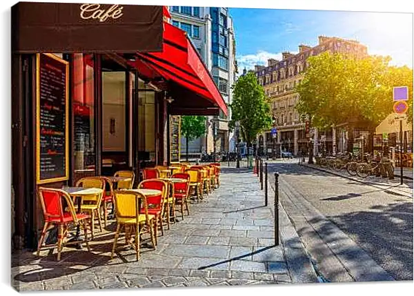 Постер на подрамнике - Кафе Парижа