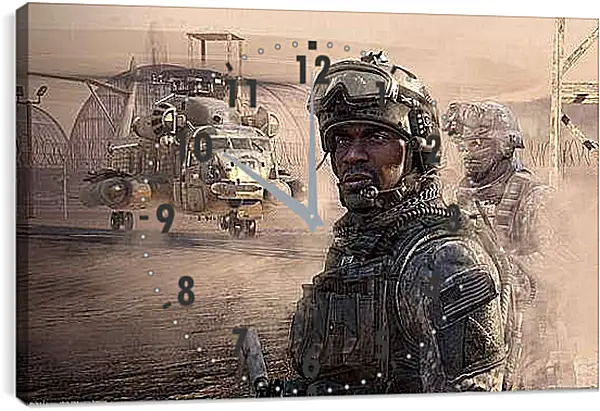 Часы картина - Call Of Duty 4: Modern Warfare