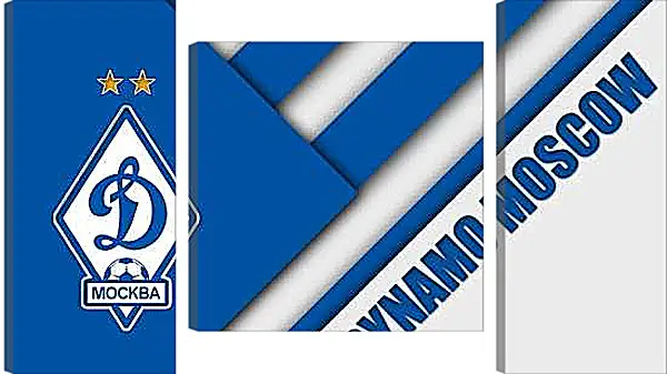 Модульная картина - Эмблема ФК Динамо Москва