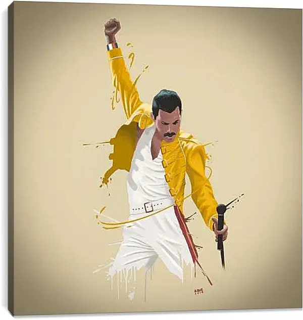 Постер на подрамнике - Фреди Меркьюри арт постер