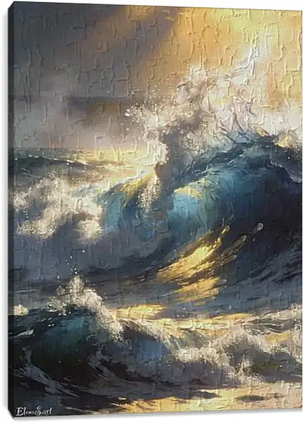 Постер на подрамнике - Wave 9