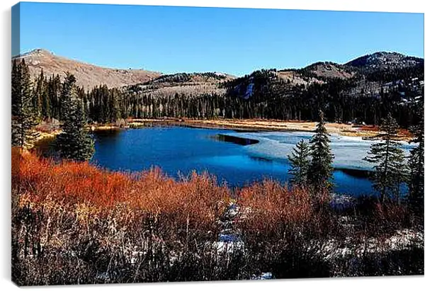 Постер на подрамнике - Зима