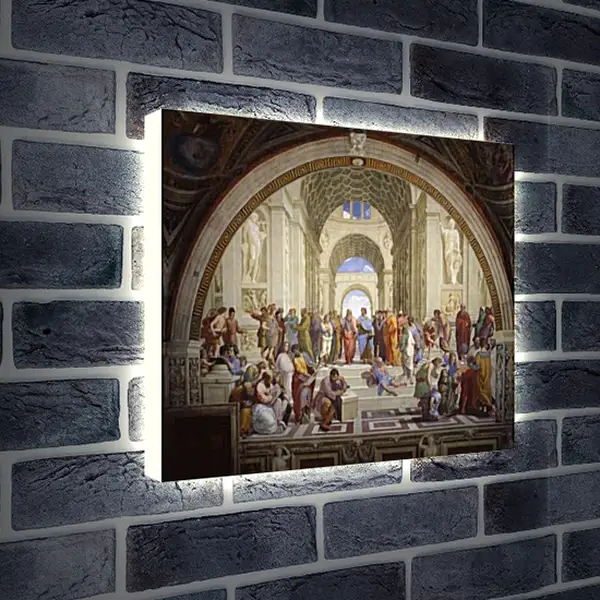 Лайтбокс световая панель - Афинская школа. Рафаэль Санти