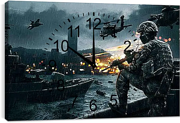 Часы картина - Battlefield 4