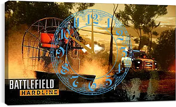 Часы картина - Battlefield: Hardline