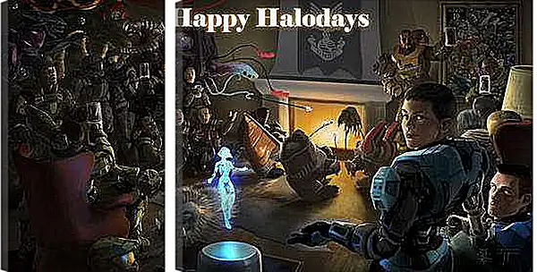 Модульная картина - Halo