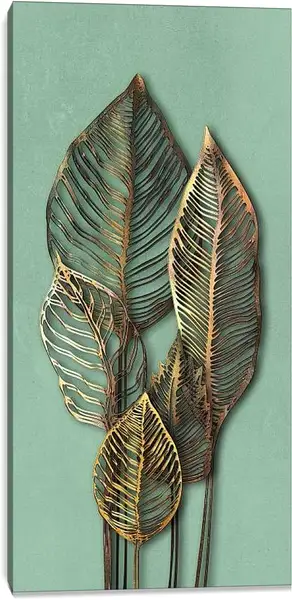 Постер на подрамнике - Листья. Арт