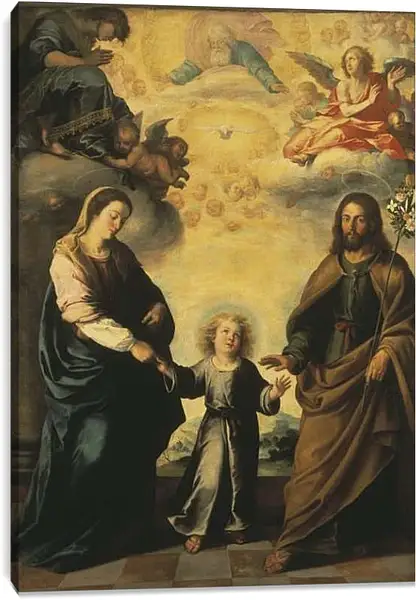 Постер на подрамнике - Возвращение Святого Семейства из Египта. Бартоломе Эстебан Мурильо