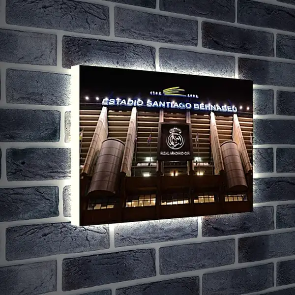 Лайтбокс световая панель - Стадион Сантьяго Бернабеу. Реал Мадрид