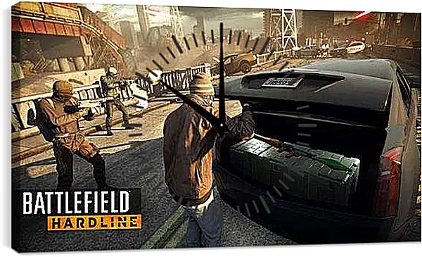 Часы картина - Battlefield: Hardline