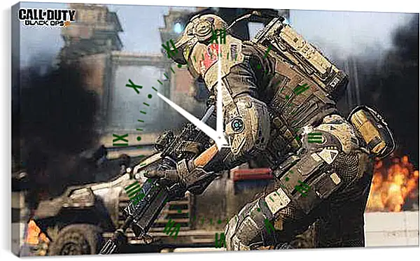 Часы картина - Call Of Duty: Black Ops III
