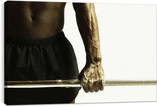 Постер на подрамнике - Гимнаст на перекладине