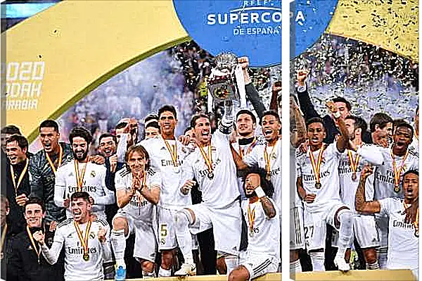 Модульная картина - Победа в суперкубке Испании. Реал Мадрид. Real Madrid