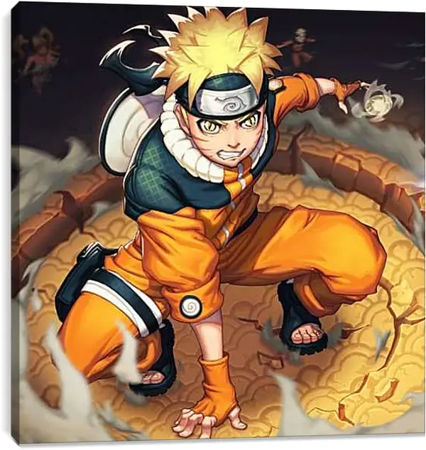 Постер на подрамнике - Наруто Удзумаки