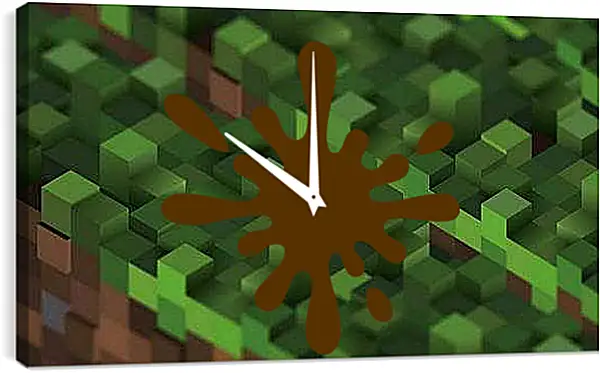 Часы картина - Minecraft