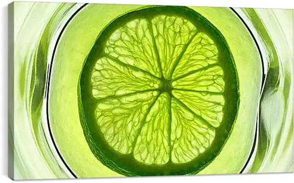 Постер на подрамнике - Лайм. Свежесть Лайма.