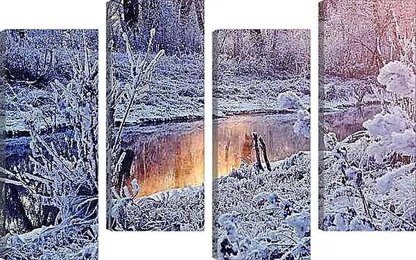 Модульная картина - Зима