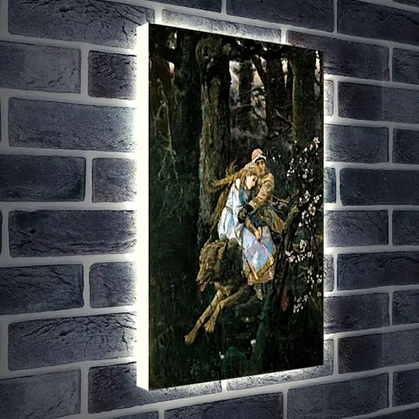 Лайтбокс световая панель - Иван-царевич на сером волке. Виктор Васнецов