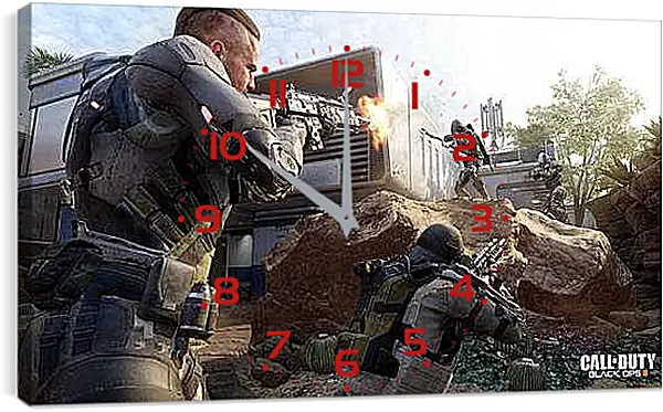 Часы картина - Call Of Duty: Black Ops III