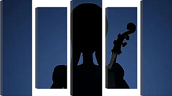 Модульная картина - Силуэт Уэнсдей Аддамс