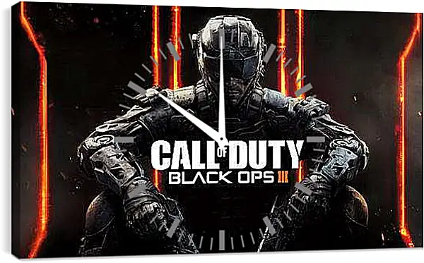 Часы картина - call of duty, black ops, black ops iii
