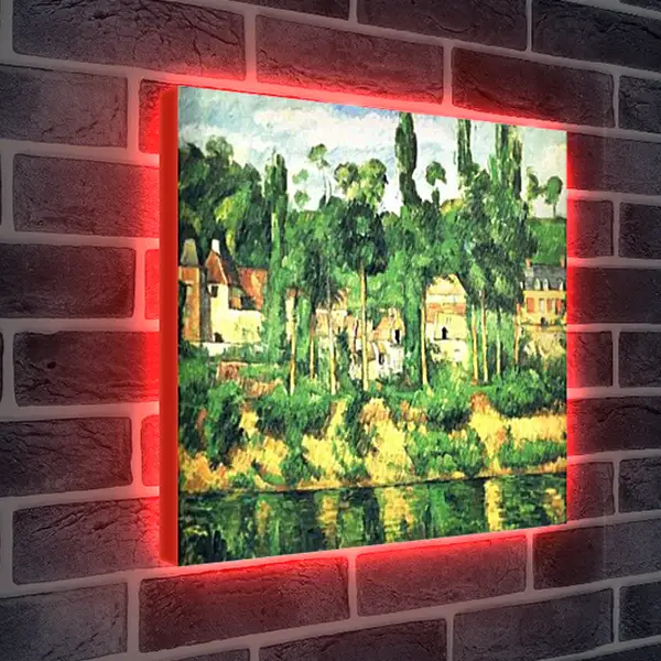 Лайтбокс световая панель - Le chateau de Medan. Поль Сезанн