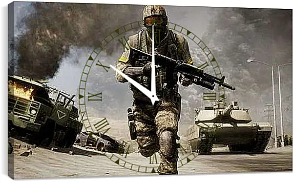 Часы картина - Battlefield: Bad Company 2