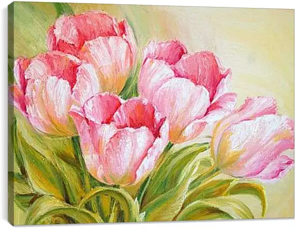 Постер на подрамнике - Букет тюльпанов