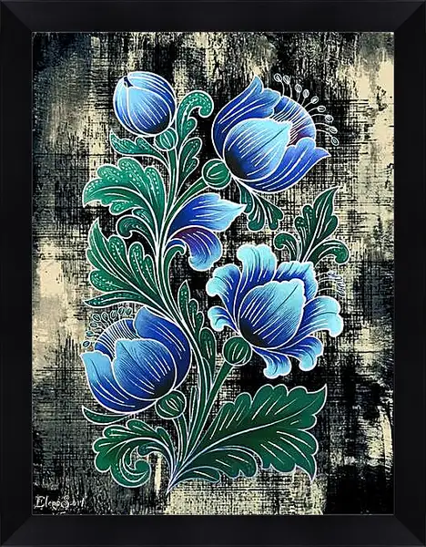 Картина в раме - Flowers 112