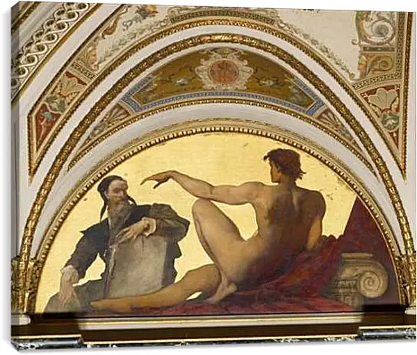 Постер на подрамнике - Hans Makart. Микеланджело Буонарроти