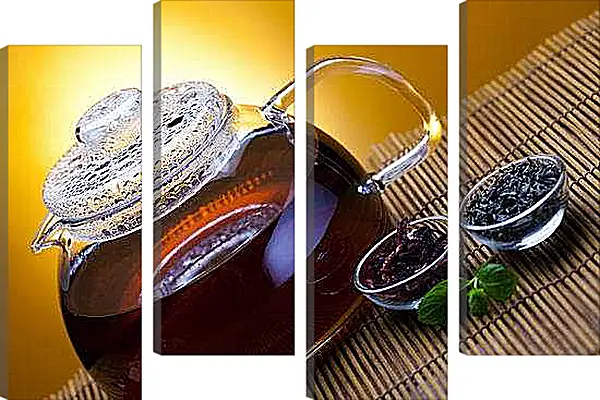 Модульная картина - Чай и заварка. Чайная Гармония.