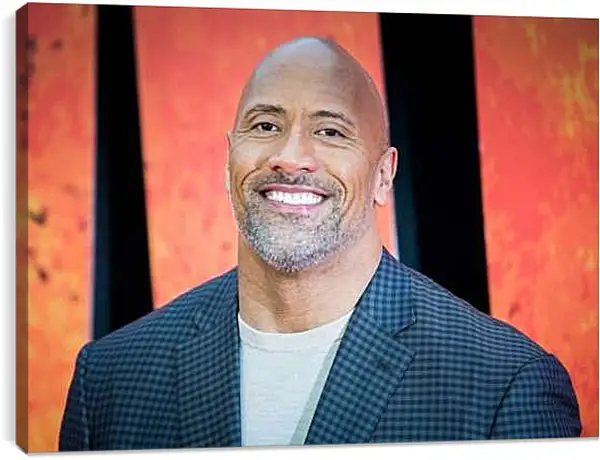 Постер на подрамнике - Dwayne Douglas Johnson. Дуэйн Джонсон (Скала)