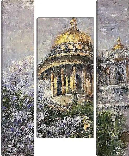 Модульная картина - Исаакиевский собор весной