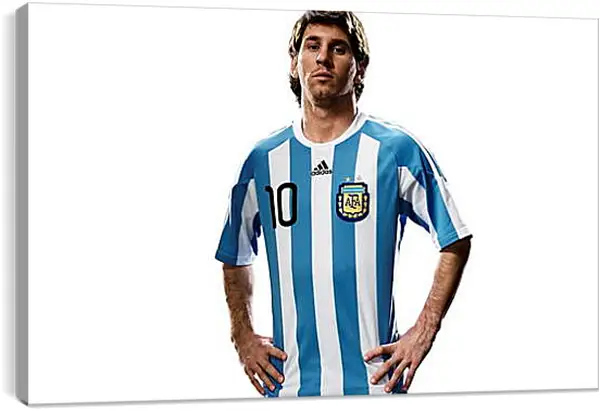 Постер на подрамнике - Лионель Месси в сборной Аргентины