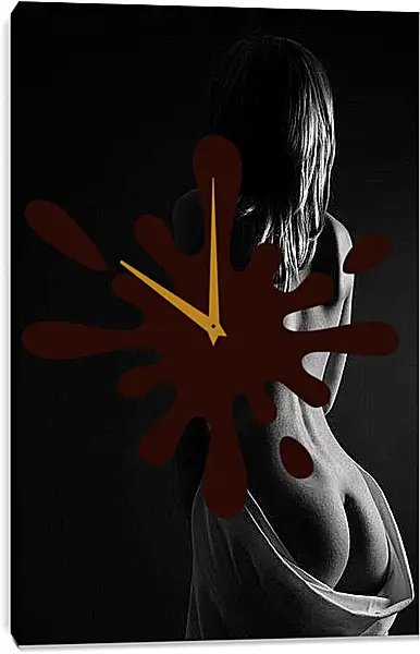 Часы картина - В простыне
