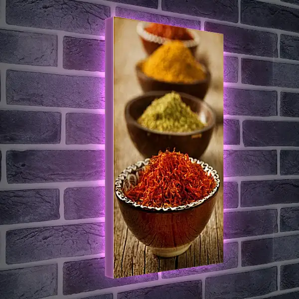 Лайтбокс световая панель - Ассорти специй. Восточный базар.