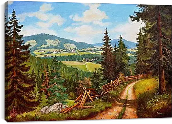 Постер на подрамнике - Путь домой