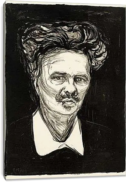 Постер на подрамнике - August Strindberg. Эдвард Мунк