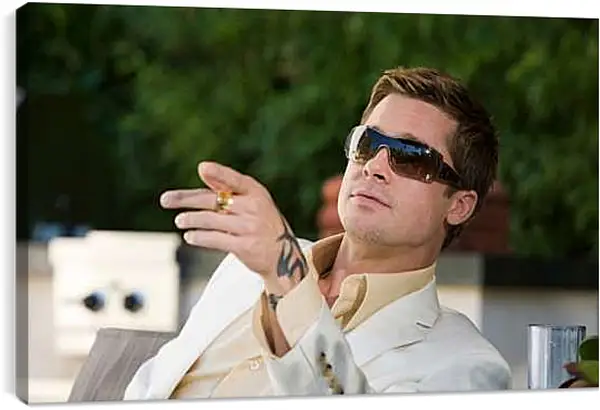 Постер на подрамнике - Брэд Питт. Brad Pitt