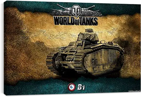 Постер на подрамнике - World Of Tanks