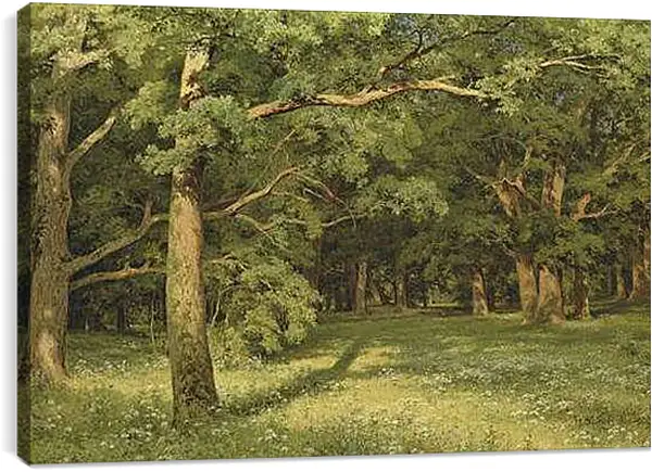 Постер на подрамнике - Лесная поляна. Иван Шишкин