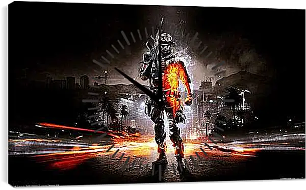 Часы картина - Battlefield 3