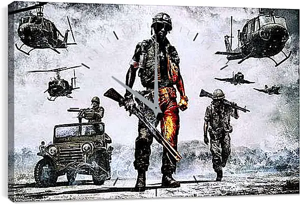 Часы картина - Battlefield: Bad Company 2