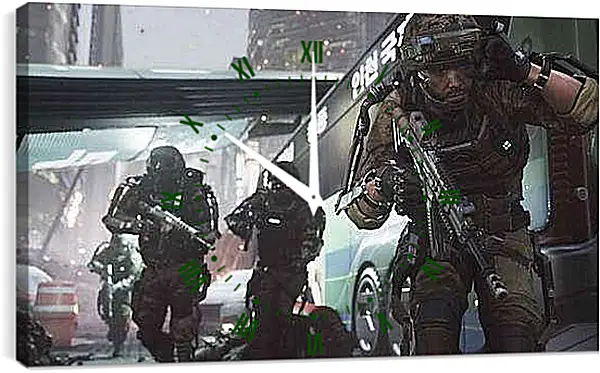 Часы картина - Call Of Duty: Advanced Warfare